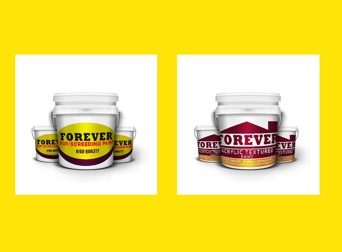 Forever Paints Logo Graphics Design